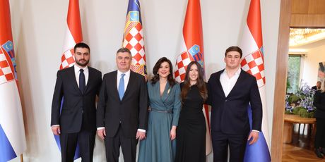 Obitelj Milanović na dan inauguracije