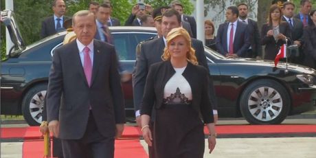 Kolinda Grabar Kitarović i Recep Tayyip Erdoğan (Foto: Dnevnik.hr)