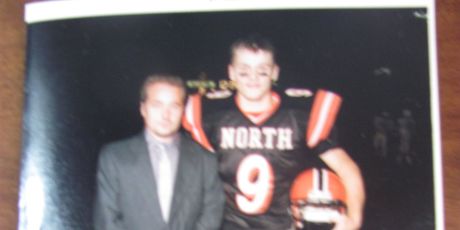 Stipe Miočić igrao je football (Obiteljski album Bojana Miočića)