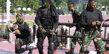 Vojna vježba indonezijskih komandosa (Foto: AFP)