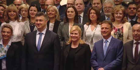 Andrej Plenković, Kolinda Grabar Kitarović, i Gordan Jandroković (Foto: Dnevnik.hr)