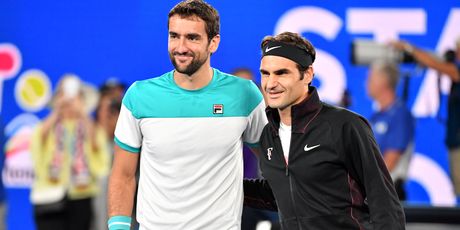 Marin Čilić i Roger Federer (Foto: AFP)