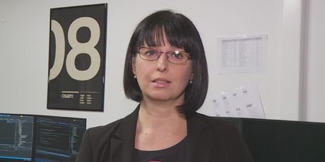 Marina Bešić Đukarić razgovara s Davorom Sušcem iz Osjek Softwer Cityja (Foto: Dnevnik.hr)