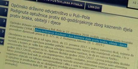Optužnica protiv učiteljice (Foto: Dnevnik.hr) - 1