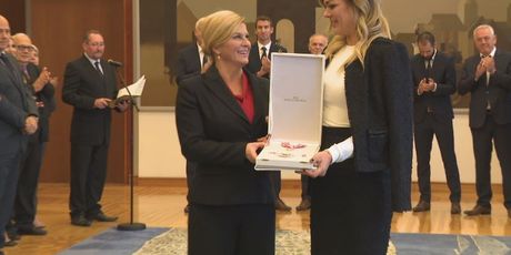 Predsjednica Kolinda Grabar-Kitarović i Sandra Perković (Foto: Dnevnik.hr)
