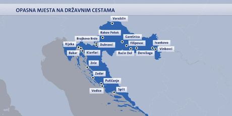 Opasna mjesta na državnim cestama (Foto: Dnevnik.hr)