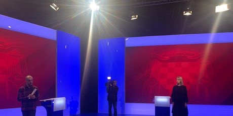 Pripreme za sučeljavanje predsjedničkih kandidata na Novoj TV - 2