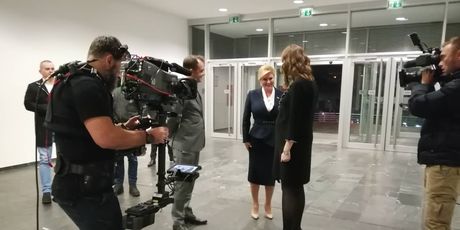 Kolinda Grabar-Kitarović stigla na sučeljavanje na Novoj TV