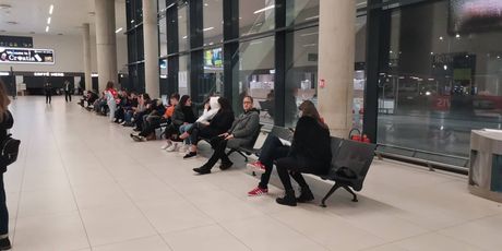 Navijači u zračnoj luci