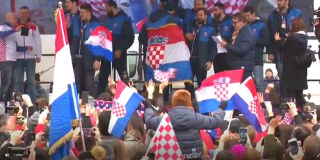 Hrvatski rukometaši doček