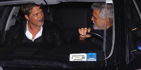 Brad Pitt i George Clooney na setu filma - 4