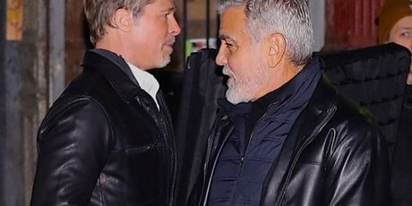 Brad Pitt i George Clooney na setu filma - 5