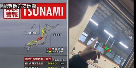 Upozorenje za tsunami nakon potresa u Japanu