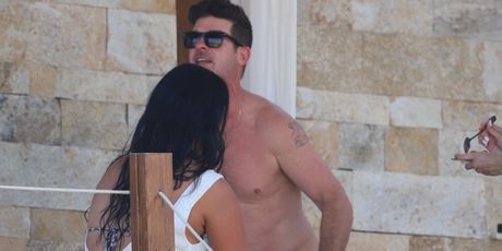 Robin Thicke i April Love Geary