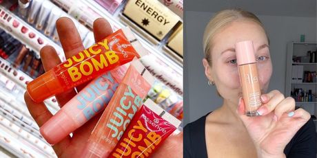 Juicy Bombs i e.l.f. puder