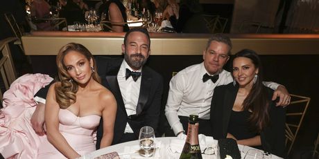 Jennifer Lopez, Ben Affleck, Matt Damon i Luciana Barroso