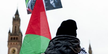 Podržavatelji Palestine imali su i plakate Nelsona Mandele