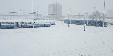Snijeg okretište tramvaja