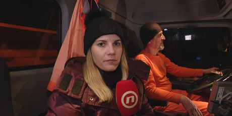 Katarina Jusić Mezga, novinarka Nove TV, i vozač ralice Tomislav Marić