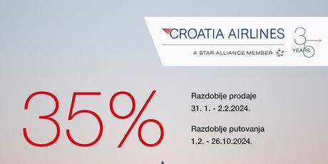 Croatia Airlines časti za svoj rođendan