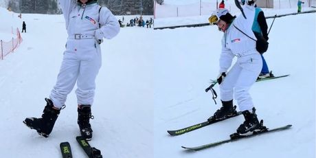 Nina Skočak na skijanju