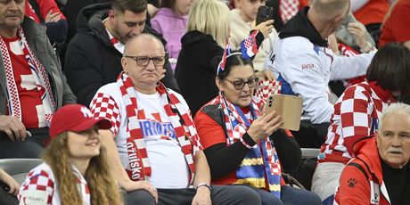 Navijači na utakmici Hrvatska - Bahrein