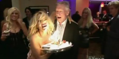 Pamela Anderson, Hugh Hefner