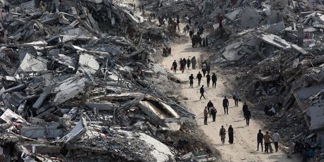 Palestinci u obilasku ruševina izbjegličkog kampa Jabalia na sjeveru Pojasa Gaze - 8