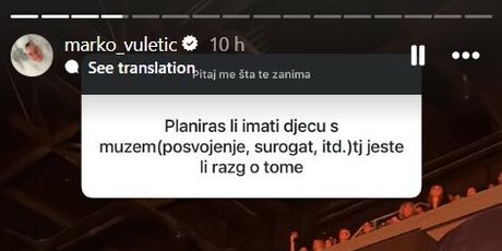 Marko Vuletić na Instagramu