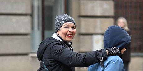 Jadranka Kosor s unukom