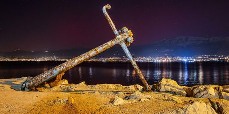 Aurora borealis iznad Splita