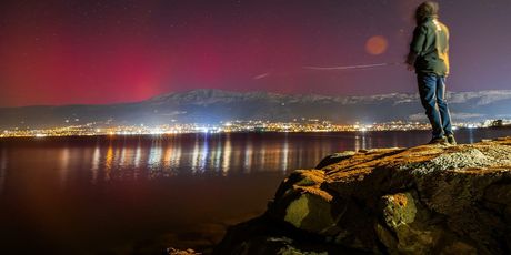 Aurora borealis iznad Splita