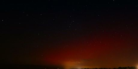 Aurora borealis iznad Istre