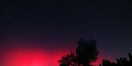 Aurora borealis iznad Istre