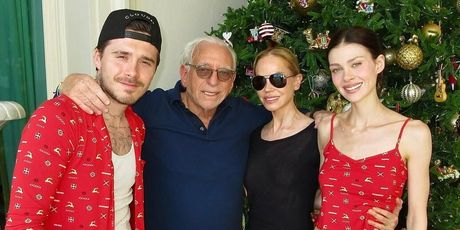 Brooklyn i Nicola Peltz Beckham s njenim roditeljima