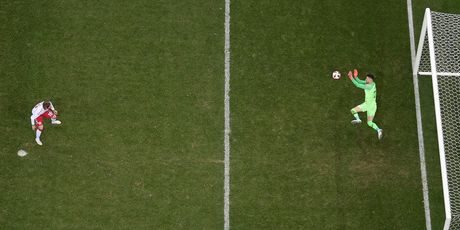 Danijel Subašić brani penal (Foto: AFP)