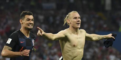 Domagoj Vida slavi protiv Rusije (Foto: AFP)