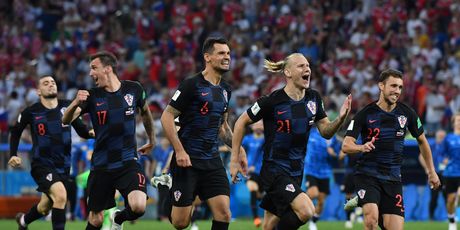 Slavlje hrvatskih nogometaša (Foto: AFP)