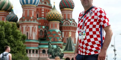 Hrvatski navijači u Moskvi (Foto: AFP)
