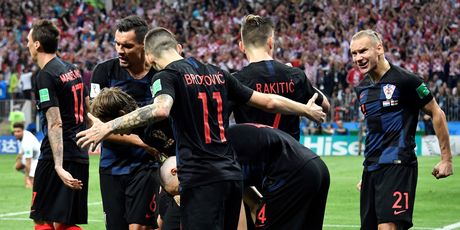 Slavlje hrvatskih reprezentativaca (Foto: AFP)