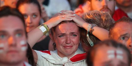 Englezi u očaju nakon poraza od Hrvatske (Foto: AFP)