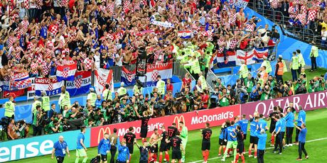 Slavlje hrvatskih nogometaša (Foto: AFP)