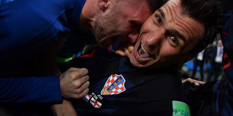 Slavlje hrvatskih nogometaša (Foto: AFP)