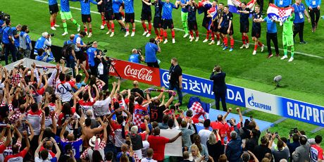 Slavlje hrvatskih nogometaša (Foto: AFP)