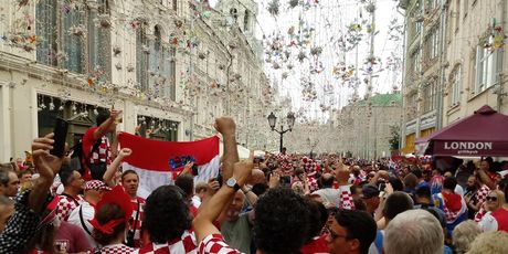 Hrvatski navijači u Moskvi (FOTO: Gol.hr)