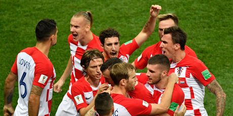 Slavlje Hrvatske u finalu protiv Francuske (Foto: AFP)