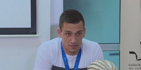 Lovre Kalinić, hrvatski nogometni reprezentativac, na dočeku u Solinu nakon Svjetskog prvenstva u Rusiji (Foto: Dnevnik.hr) - 2