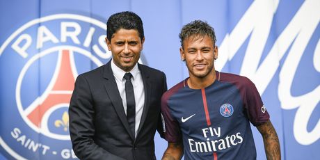 Predsjednik PSG-a i Neymar (Foto: AFP)