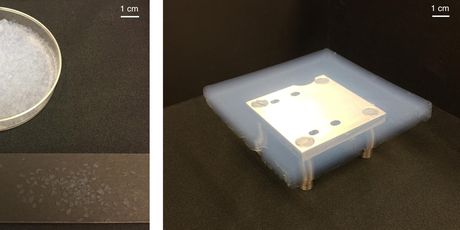 Aerogel od silikue u laboratoriju (Foto: JPL/NASA)