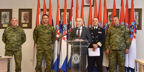 Izvanredna konferencija za medije nakon stradavanja vojnika u Afganistanu (Foto: MORH) - 3